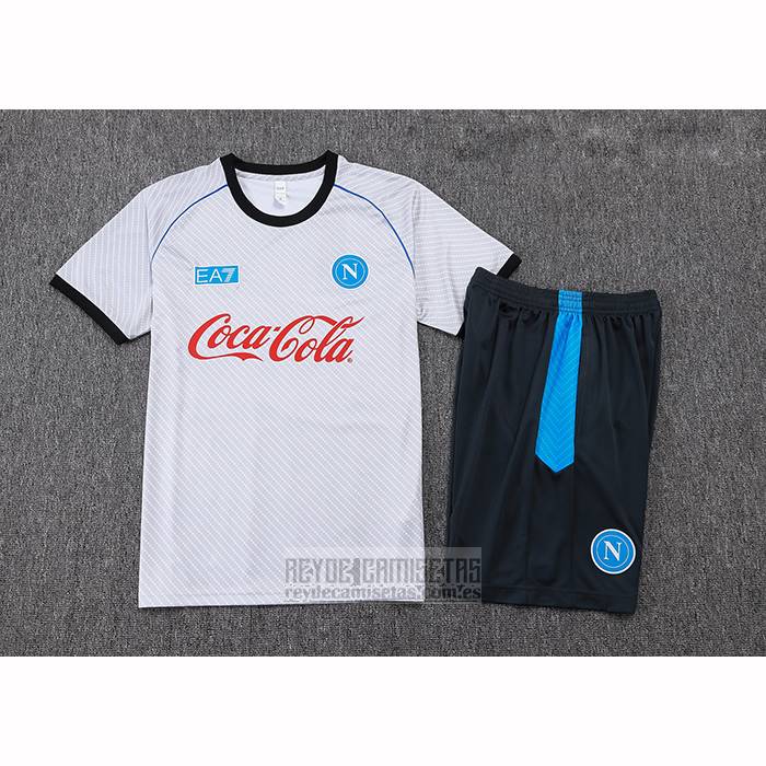 Chandal del Napoli Manga Corta 2025-2026 Blanco - Pantalon Corto